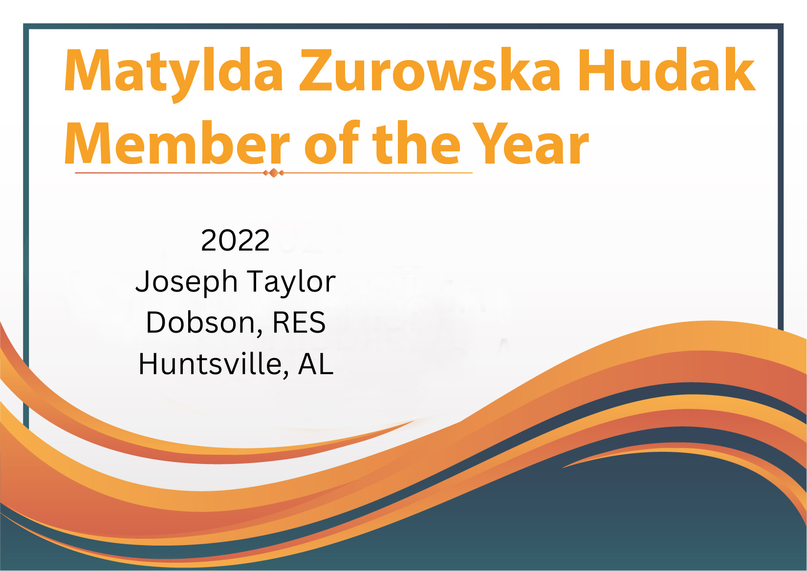 2022 Joseph Taylor Dobson, RES Huntsville, AL